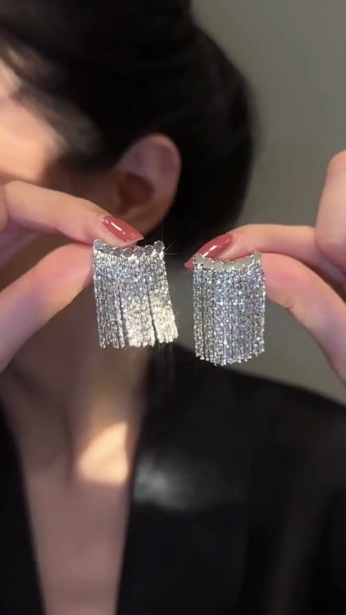 S925 Silver Needle Waterfall Tassel Earrings with Female Temperament, High Grade, Cold Wind, Internet Celebrity Earrings, Fashionable and Versatile Earrings