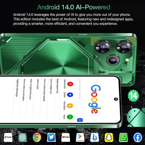 New Povo 6 Pro Android 7.3-inch large-screen 16+1T model (a hot-selling product) smart phone