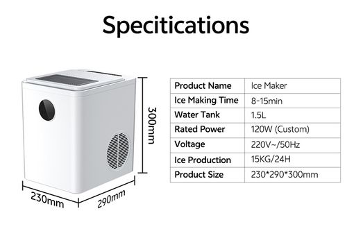Ice Making Machine, Commercial Household Milk Tea Shop Bullet Ice Making Machine