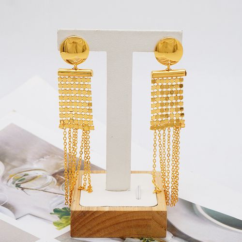 Luxury gold-plated jewelry set for African women's banquets, wedding necklaces, accessories, birthday jewelry gifts