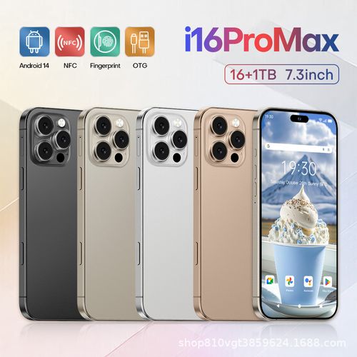 i16 Pro Max smartphone with 16GB + 1TB storage - Large screen smartphone from the original manufacturer, direct sales.