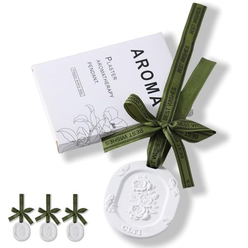 Car air freshener, 3 aromatherapy ceramics, suitable for drawers and wardrobes, cars, bathrooms, etc. Men's and women's car fragrance gifts, non electric, no battery