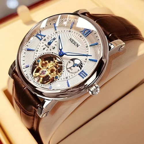 Nesun men's watch, men's mechanical watch, automatic luminous multifunctional men's watch, men's style mechanical watch, men's watch
