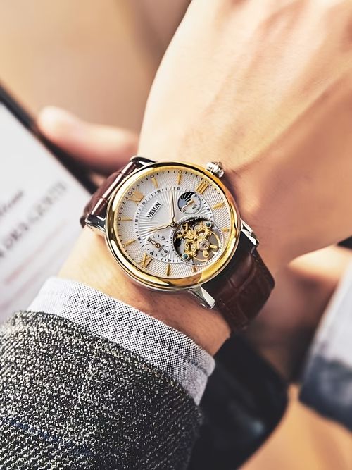 Nesun men's watch, men's mechanical watch, automatic luminous multifunctional men's watch, men's style mechanical watch, men's watch