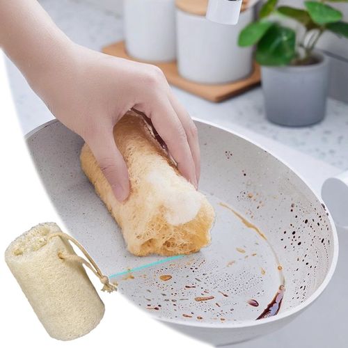 Organic and natural cucumber fibers  Unbleached natural cucumbers  Used for body exfoliation and kitchen cleaning  Eco-friendly bathtub  Shower scrubber  For face, back, tableware  Natural cucumber fibers  5 pieces