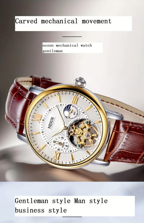 Nesun men's watch, men's mechanical watch, automatic luminous multifunctional men's watch, men's style mechanical watch, men's watch