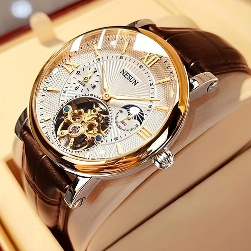 Nesun men's watch, men's mechanical watch, automatic luminous multifunctional men's watch, men's style mechanical watch, men's watch