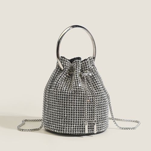 Rhinestone Evening Bag Bling Purse Sparkly Diamond Clutch Purse for Women Shoulder Handbag Cocktail Party Wedding Prom