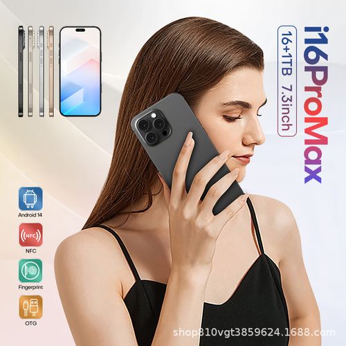i16 Pro Max smartphone with 16GB + 1TB storage - Large screen smartphone from the original manufacturer, direct sales.
