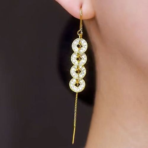 Five Emperors Coin Sparkling Ice-Blazing Transporting Pearl Bracelet, Earrings, Women's Luxury Casual Must-have Gift Item