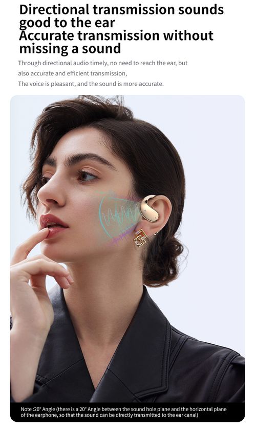 Over-ear AI intelligent translation Bluetooth headphones - open type, non-in-the-ear, long battery life, suitable for  for Travel Business and Learning