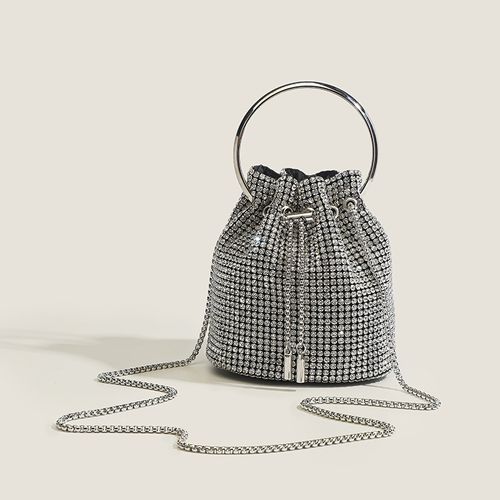 Rhinestone Evening Bag Bling Purse Sparkly Diamond Clutch Purse for Women Shoulder Handbag Cocktail Party Wedding Prom