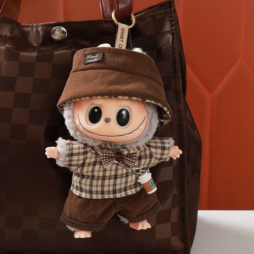 Rubble clothes, Bubble Mart doll clothes, Authentic T-shirt, Strap pants, Pendant doll clothes, 1st generation