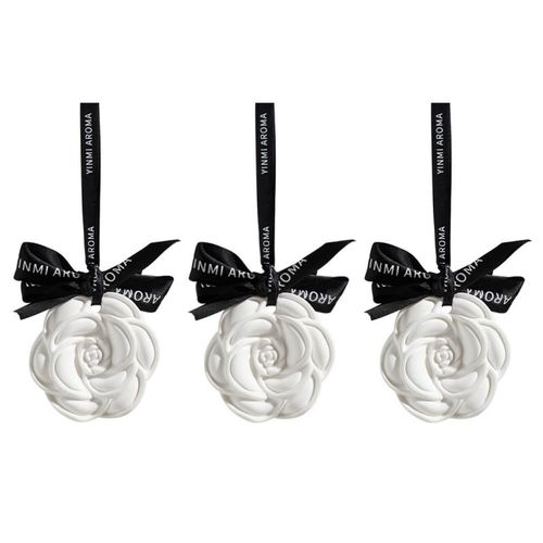 Car air freshener, 3 aromatherapy ceramics, suitable for drawers and wardrobes, cars, bathrooms, etc. Men's and women's car fragrance gifts, non electric, no battery