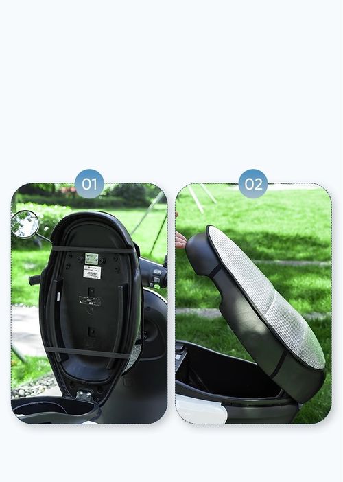 Motorcycle Cooling seat Cover Summer Sun Reflective Seat ant Protection Heat Resistant Shield Cooler Insulation Seat Protector Foil Material Fits Electric Scooter and Motorcycle