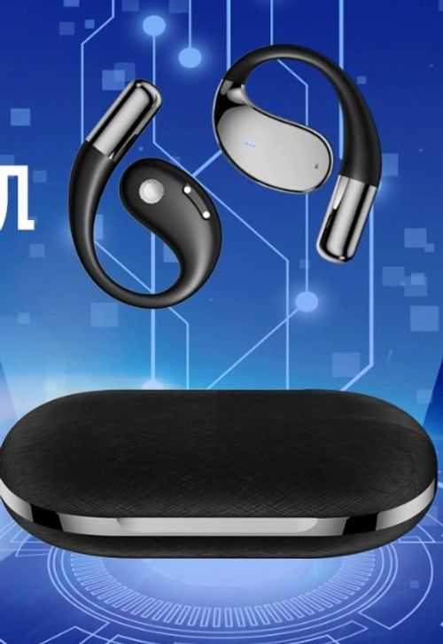 Over-ear AI intelligent translation Bluetooth headphones - open type, non-in-the-ear, long battery life, suitable for  for Travel Business and Learning
