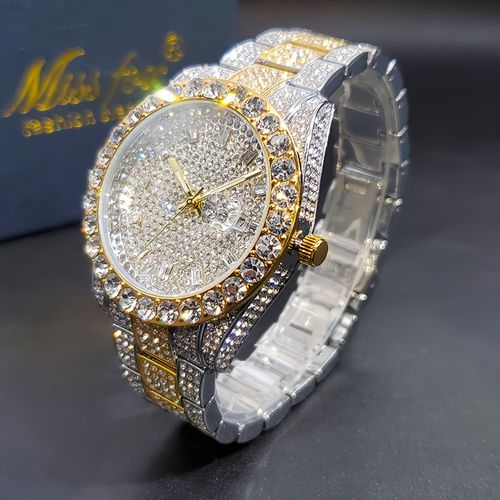 Men's classic business ice water diamond watch, classic and fashionable watch