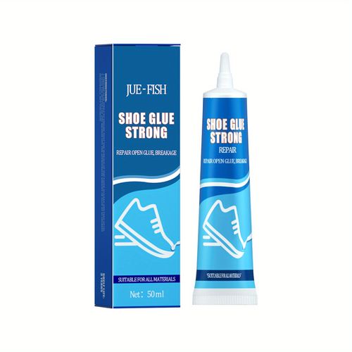 Two-piece shoe repair glue, 2.03 ounces of quick-drying transparent adhesive, suitable for various types of shoes, woven shoes, leather sports shoes, crack-resistant bottom repair, essential for home use, plastic material