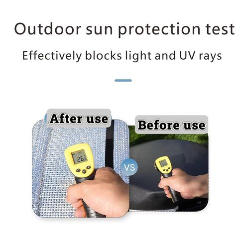 Motorcycle Cooling seat Cover Summer Sun Reflective Seat ant Protection Heat Resistant Shield Cooler Insulation Seat Protector Foil Material Fits Electric Scooter and Motorcycle