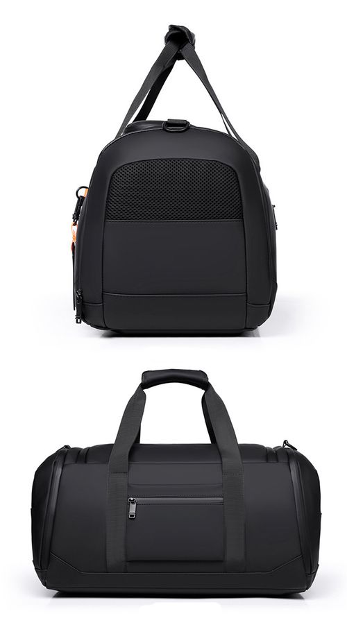Large-capacity carry-on luggage bag with shoe compartment, dry and wet separation, lightweight and pressure-relieving, hand-held travel bag with retractable handle.
