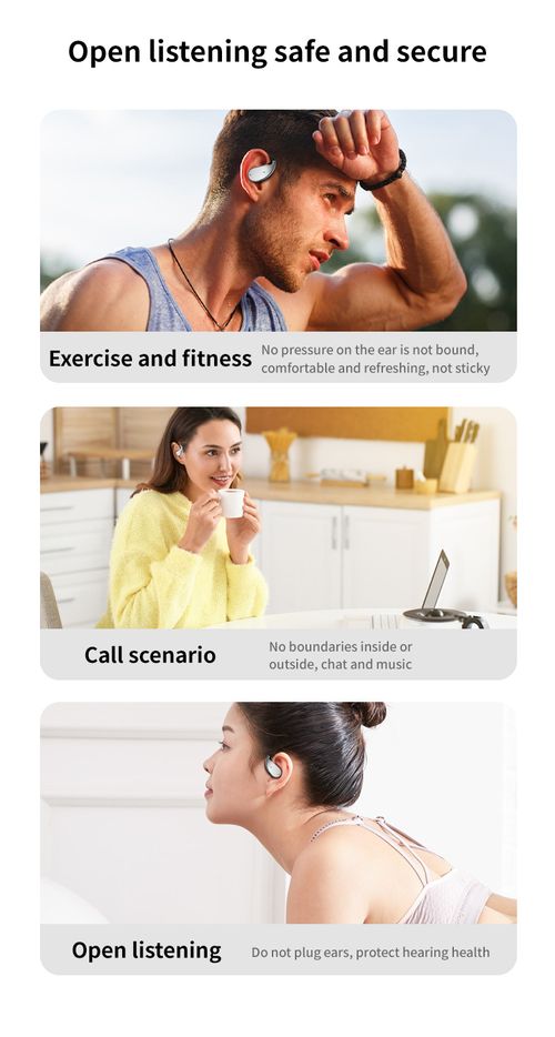 Over-ear AI intelligent translation Bluetooth headphones - open type, non-in-the-ear, long battery life, suitable for  for Travel Business and Learning
