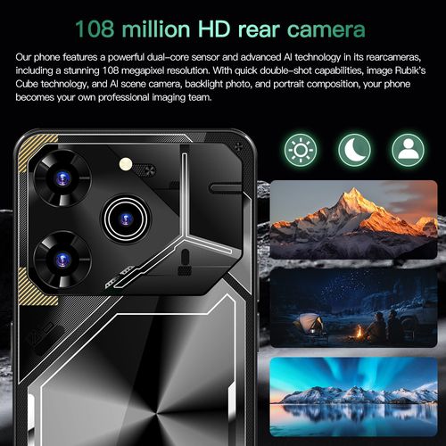 New Povo 6 Pro Android 7.3-inch large-screen 16+1T model (a hot-selling product) smart phone