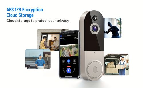 2.4G Wi Fi 1080p Wires Video Doorbell Camera With Ring