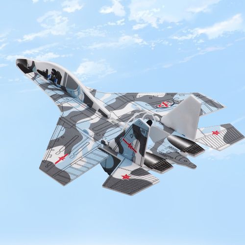 New toy electric aircraft fighter Su-27 foam hand-thrown unmanned glider gyro model aircraft