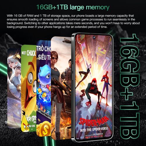 New Povo 6 Pro Android 7.3-inch large-screen 16+1T model (a hot-selling product) smart phone