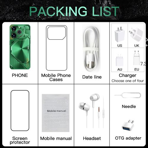 New Povo 6 Pro Android 7.3-inch large-screen 16+1T model (a hot-selling product) smart phone