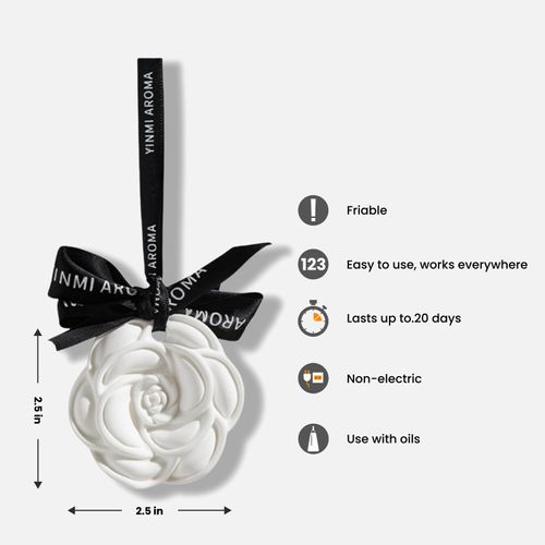 Car air freshener, 3 aromatherapy ceramics, suitable for drawers and wardrobes, cars, bathrooms, etc. Men's and women's car fragrance gifts, non electric, no battery