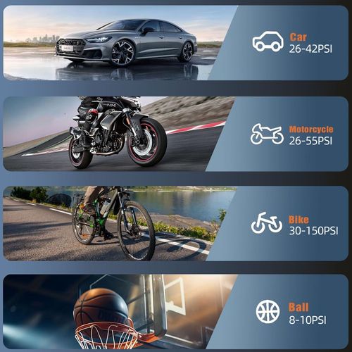 Car mounted inflation pump, portable wireless car, motorcycle, bicycle, tire, basketball pump, high-power digital display electric pump