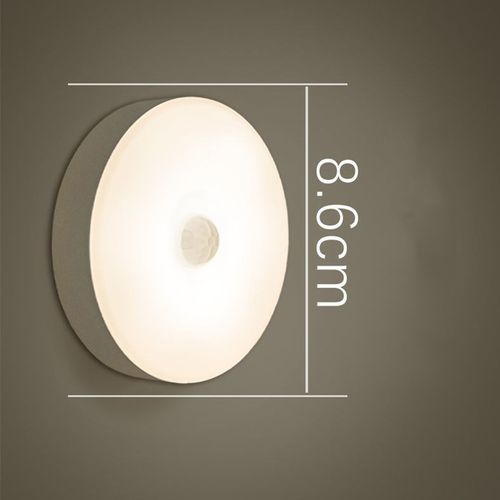 Indoor motion sensor light, USB charging, large battery, long-lasting use, can be attached anywhere, suitable for home kitchen, hallway, cabinet, and bathroom lighting