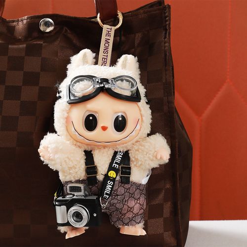 Rubble clothes, Bubble Mart doll clothes, Authentic T-shirt, Strap pants, Pendant doll clothes, 1st generation