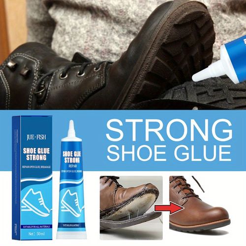Two-piece shoe repair glue, 2.03 ounces of quick-drying transparent adhesive, suitable for various types of shoes, woven shoes, leather sports shoes, crack-resistant bottom repair, essential for home use, plastic material