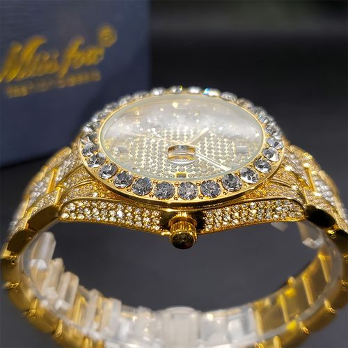 Men's classic business ice water diamond watch, classic and fashionable watch