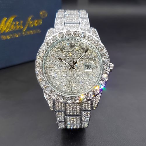 Men's classic business ice water diamond watch, classic and fashionable watch
