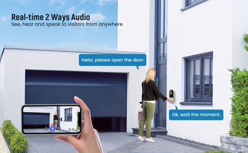 2.4G Wi Fi 1080p Wires Video Doorbell Camera With Ring