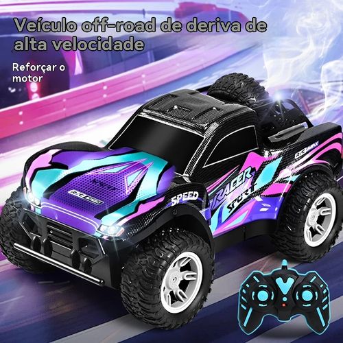 Carro de controle remoto off-road quadro-tração de alta velocidade remoto drift corrida spray escalada carro crianças menino brinquedo