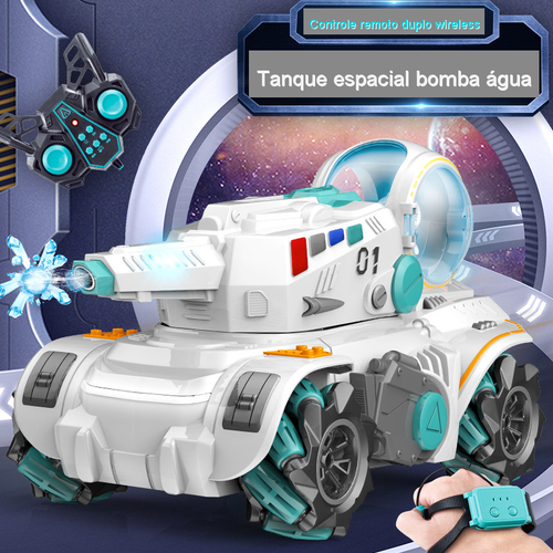 Presente do menino 2025 New Star Tank Crianças Brinquedo Controle Remoto Carro Água Bala Lançamento Veículo