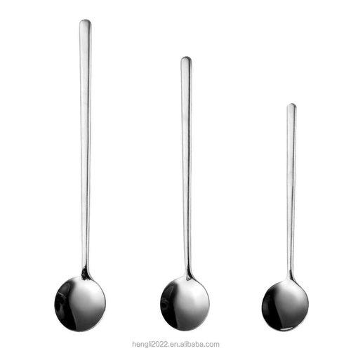 Tableware and Coffee Utensils 304 Stainless Steel Coffee Milk Tea Spoon Home Creative Ice Cream Dessert Spoon