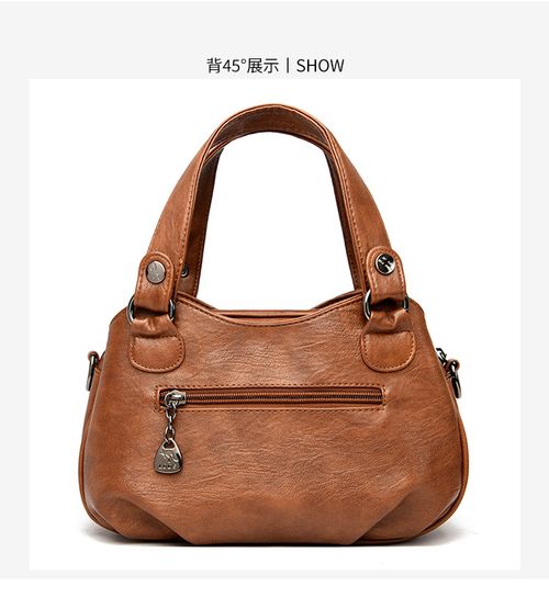 2025 New Women's Large-Capacity Handbag – Soft Leather Shell Bag with Top Handle, Shoulder, and Crossbody Options