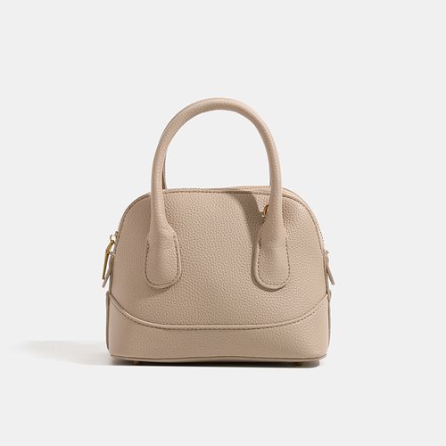 Lychee Texture Casual Shoulder Bag for Women – Minimalist and Trendy Shell-Shaped Design