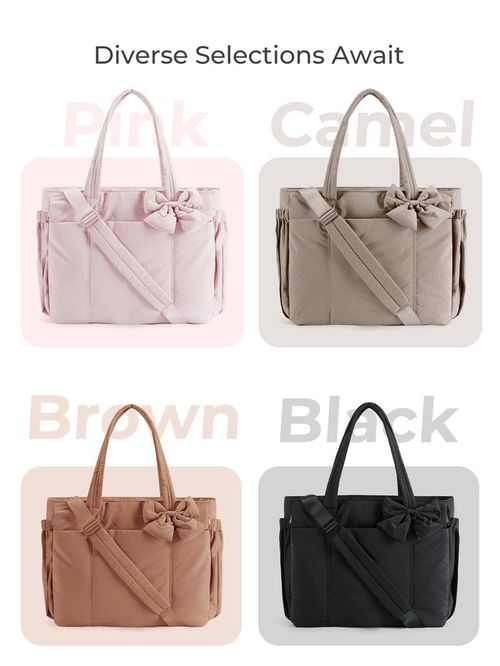 Large capacity bag with bow