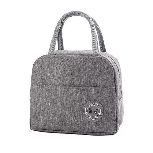2PCS,Insulated Lunch Bag - Grey