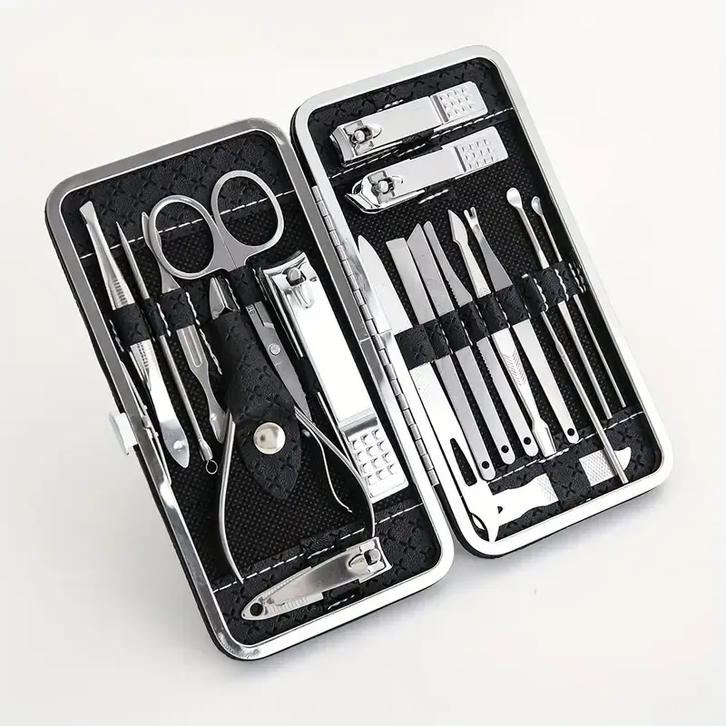 TOUPHY Manicure Nail Clippers Kit Pedicure Set Nail 19in1