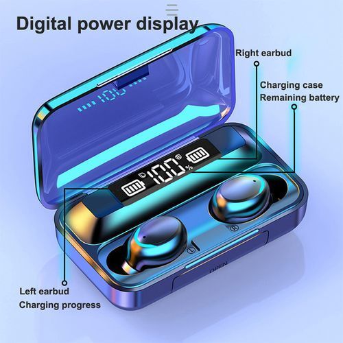 F9-36 Stereo Bluetooth Earbuds - Black