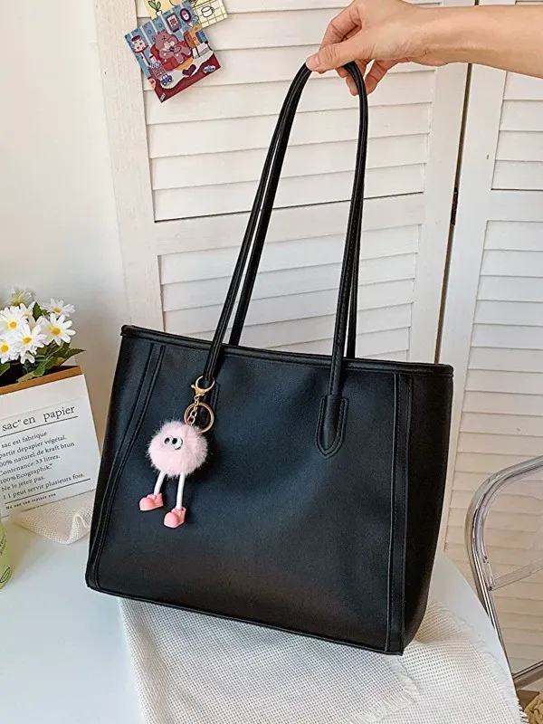 Casual commuter large capacity tote bag