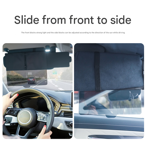 Portable Retractable Car Sun Visor – Anti-Glare Windshield Eye Protection Shade