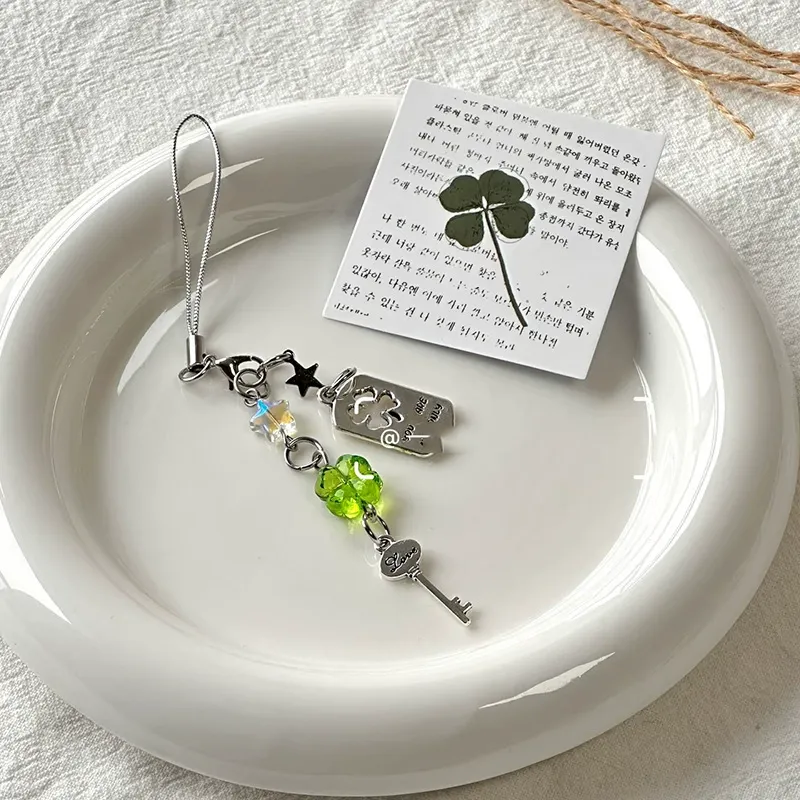 Sweet Clover Charm | Versatile Keyring for Phones, Bags & Keys - Curated Luck